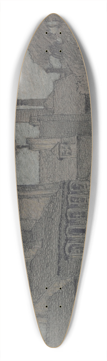 Ferdinand Boberg - Logement dartiste aux Gobelins 39.3 inch art pintail longboard deck