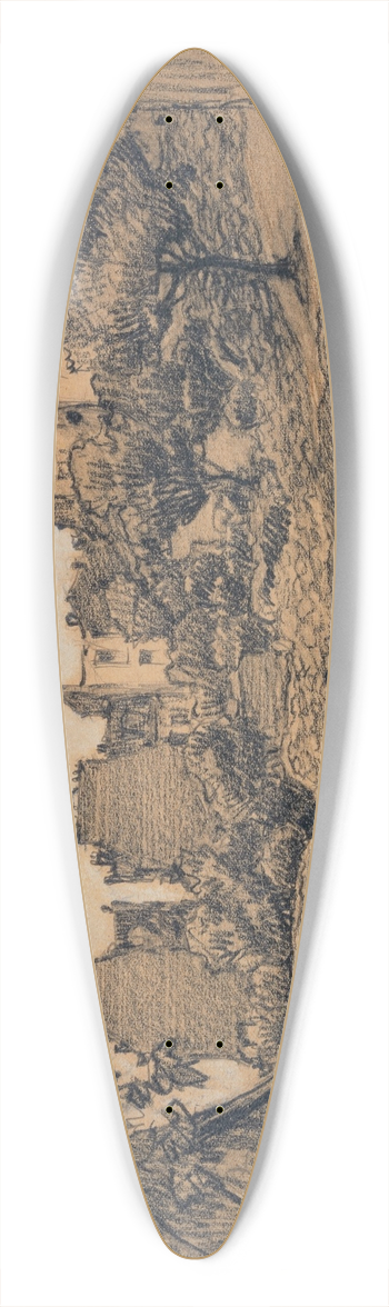 Ferdinand Boberg - Terrains vagues  Montmartre 39.3 inch art pintail longboard deck