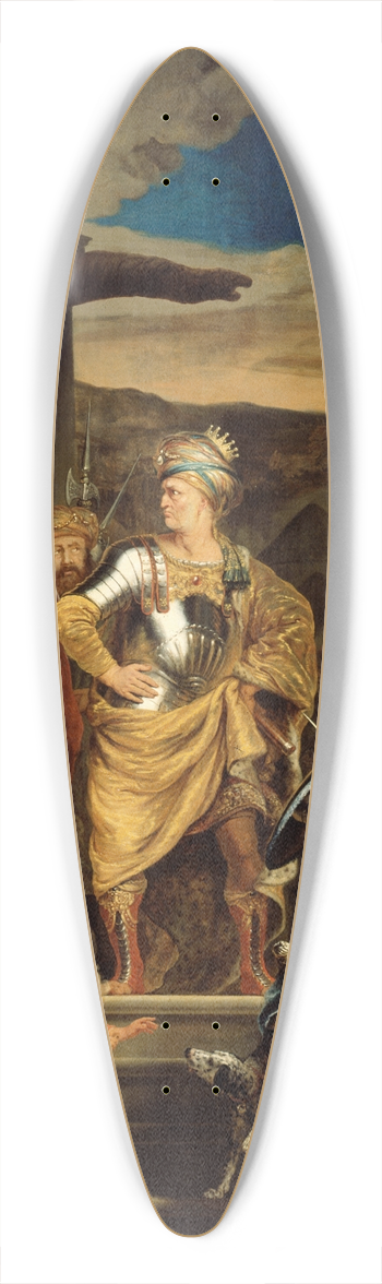 Ferdinand Bol - Fabritius and Pyrrhus 39.3 inch art pintail longboard deck