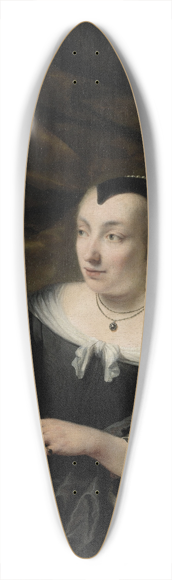 Ferdinand Bol - Portret van Elisabeth Dell 39.3 inch art pintail longboard deck