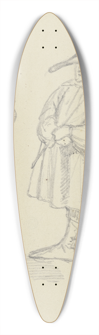 Ferdinand Fellner - A hunter and a carter 39.3 inch art pintail longboard deck