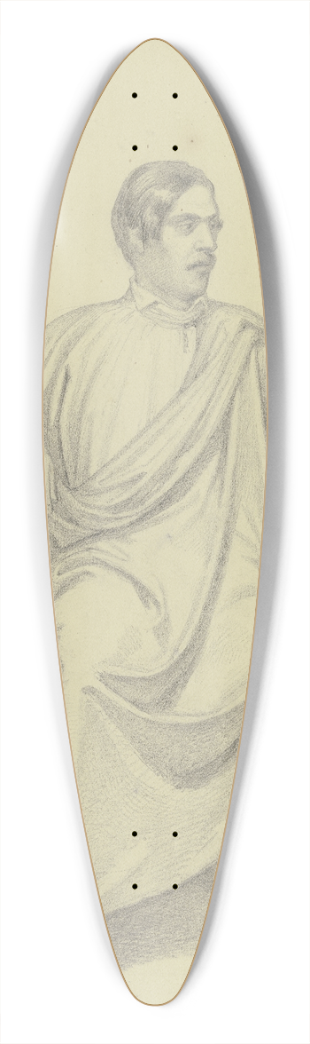 Ferdinand Fellner - Bildnis eines Mannes im Mantel 39.3 inch art pintail longboard deck