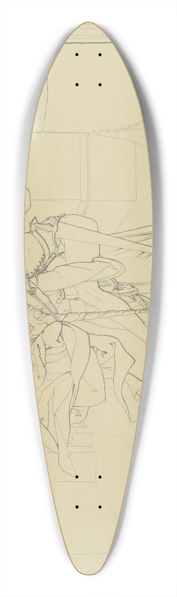 Ferdinand Fellner - Eginhard and Emma 39.3 inch art pintail longboard deck
