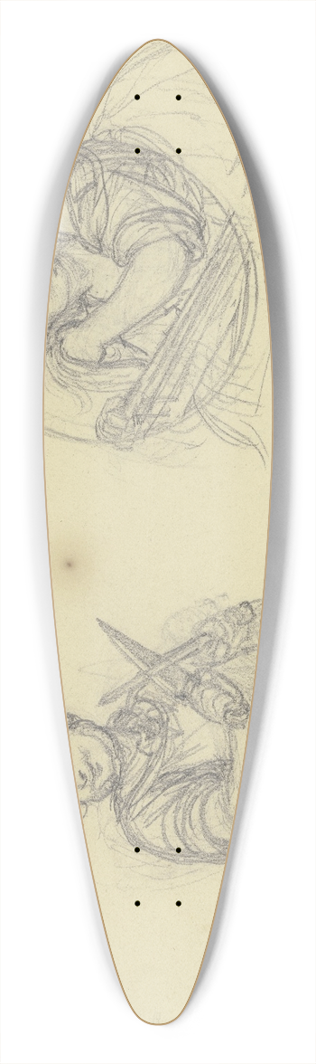 Ferdinand Fellner - Ein Metzger und eine Wscherin 39.3 inch art pintail longboard deck