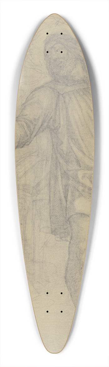 Ferdinand Fellner - Faust in seiner Studierstube hrt den Engelchor 39.3 inch art pintail longboard deck