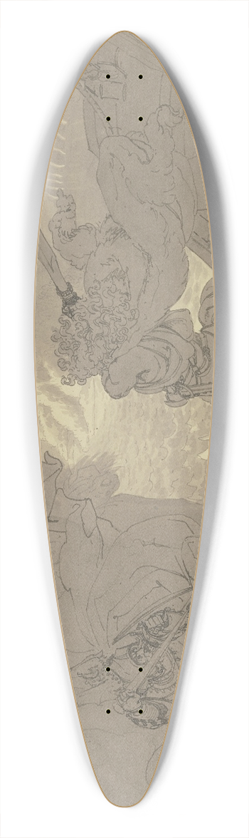 Ferdinand Fellner - Hagens Kampf mit dem Fhrmann 39.3 inch art pintail longboard deck