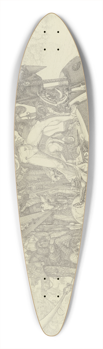 Ferdinand Fellner - Hagen wirft den Kaplan ber Bord 39.3 inch art pintail longboard deck