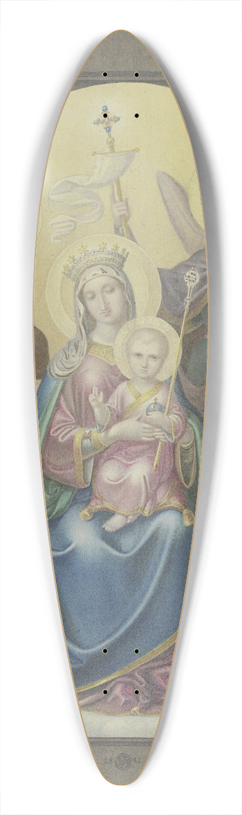 Ferdinand Fellner - Madonna mit dem Heiligen Michael und der Heiligen Euphrosina 39.3 inch art pintail longboard deck