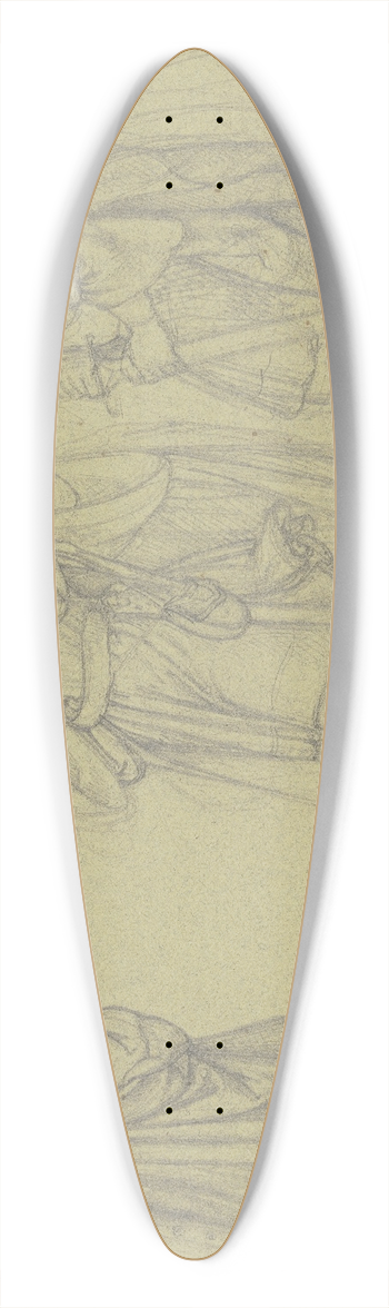 Ferdinand Fellner - The disputing kings 39.3 inch art pintail longboard deck