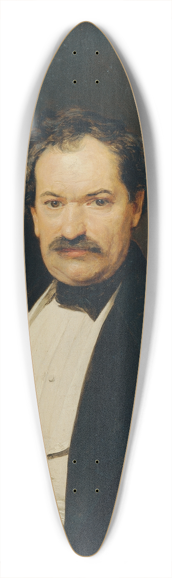 Ferdinand Georg Waldmller - Herr in schwarzem Rock mit weier Weste 39.3 inch art pintail longboard deck
