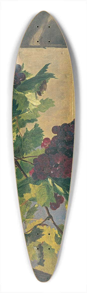 Ferdinand Georg Waldmller - Traubengehnge 39.3 inch art pintail longboard deck