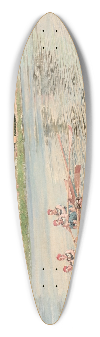 Ferdinand Gueldry - La course davirons 39.3 inch art pintail longboard deck