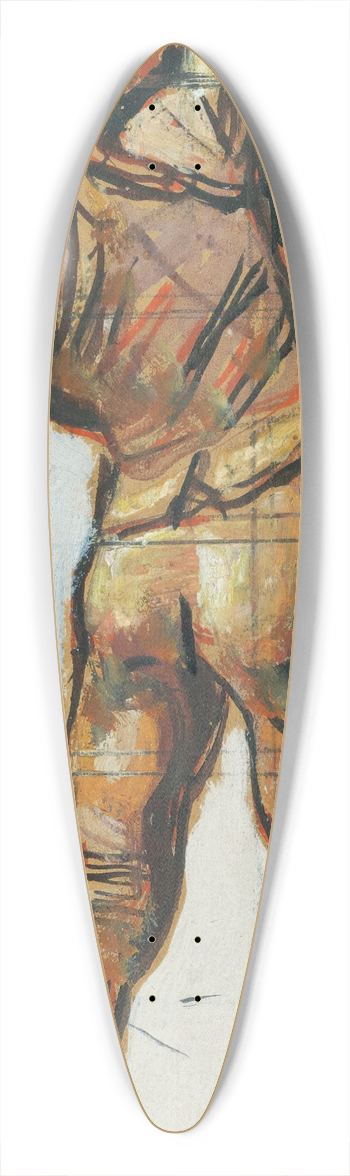 Ferdinand Hodler - Vowing Man (Study For unanimity) 39.3 inch art pintail longboard deck