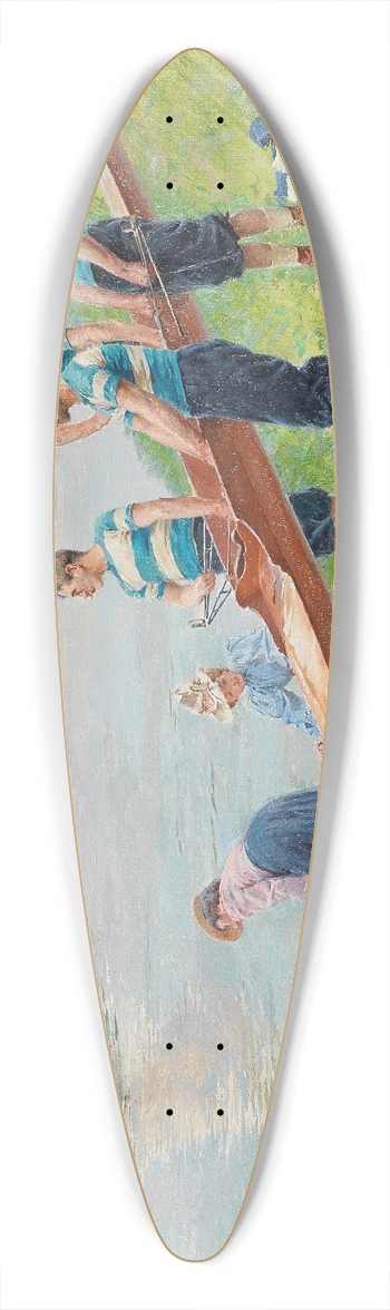 Ferdinand Joseph Gueldry - Launching the boat 39.3 inch art pintail longboard deck
