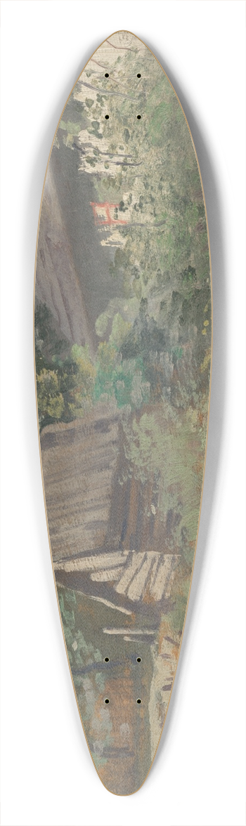 Ferdinand Katona - Behind the Barn 39.3 inch art pintail longboard deck