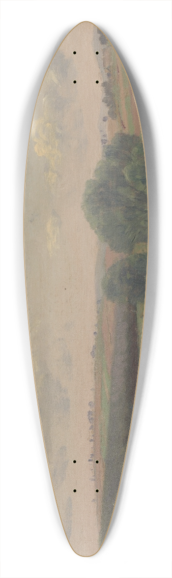 Ferdinand Katona - Landscape with a dirt road 39.3 inch art pintail longboard deck
