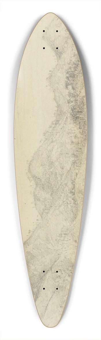 Ferdinand Keller - Ansicht Parahybapfad 39.3 inch art pintail longboard deck