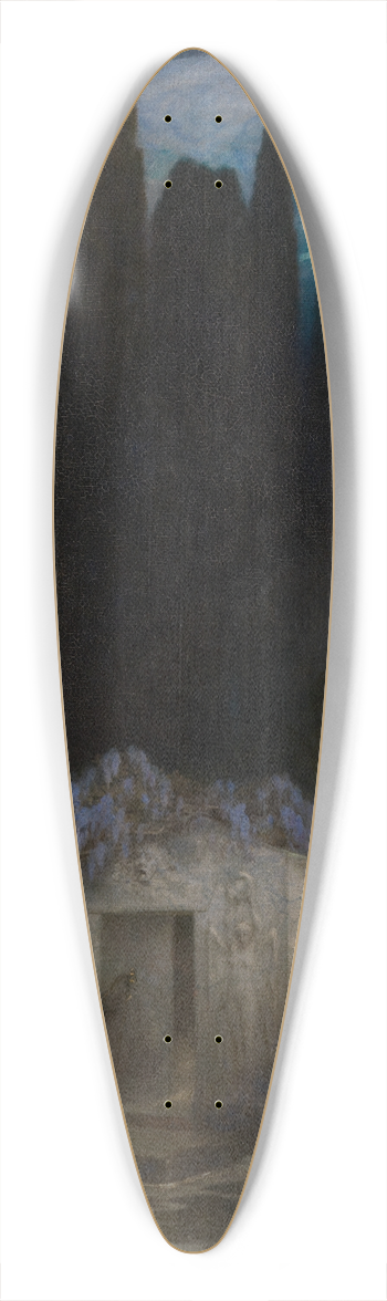 Ferdinand Keller - Bcklins Grab 39.3 inch art pintail longboard deck