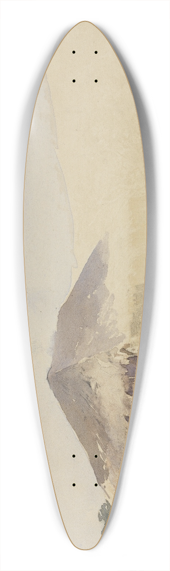 Ferdinand Keller - Htten, Mann, Pferd 39.3 inch art pintail longboard deck