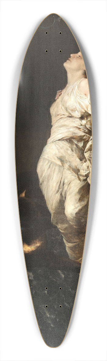 Ferdinand Keller - Selene 39.3 inch art pintail longboard deck