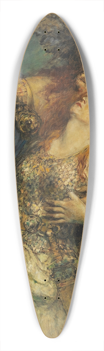 Ferdinand Leeke - Wotans farewell 39.3 inch art pintail longboard deck