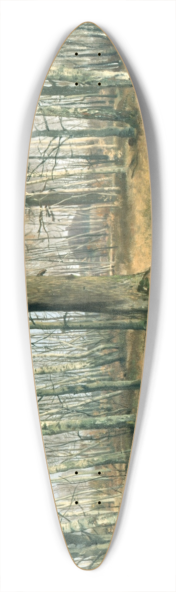 Ferdinand von Rayski - Wermsdorf Forest 39.3 inch art pintail longboard deck
