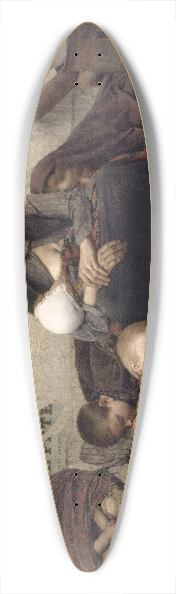 Fernand Pelez - Sans asile 39.3 inch art pintail longboard deck