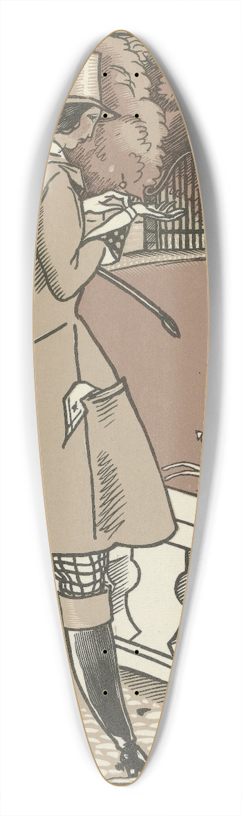 Fernand Simon - Amazone 39.3 inch art pintail longboard deck