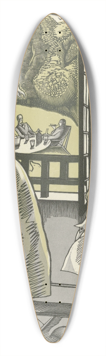 Fernand Simon - La jeune mre 39.3 inch art pintail longboard deck