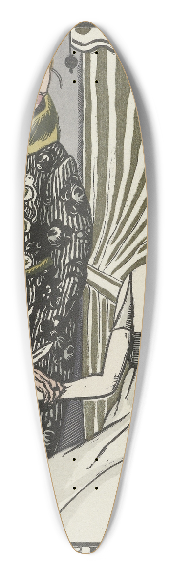 Fernand Simon - La lettre surprise 39.3 inch art pintail longboard deck