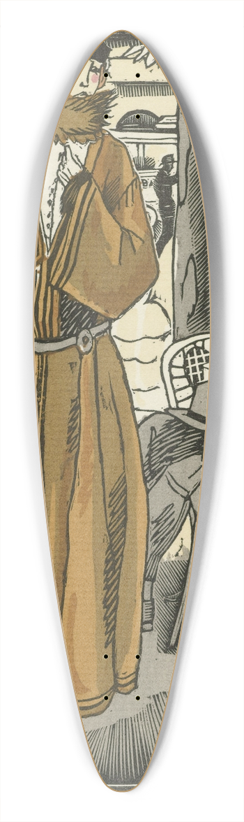 Fernand Simon - Le djeuner au cabaret ; Tailleur, en cottaperllaine de Rodier 39.3 inch art pintail longboard deck