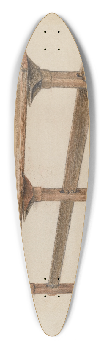 Fletcher Hanks - Trestle Table 39.3 inch art pintail longboard deck