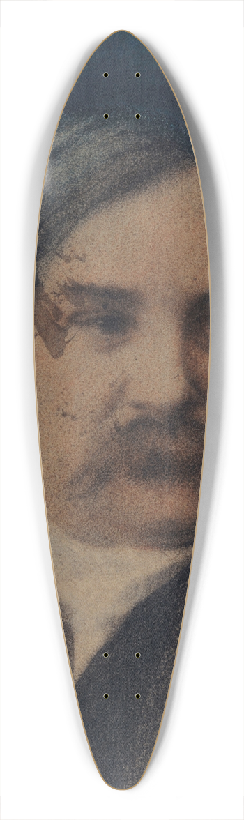 Flix Bracquemond - Portrait de Charles Asselineau 39.3 inch art pintail longboard deck