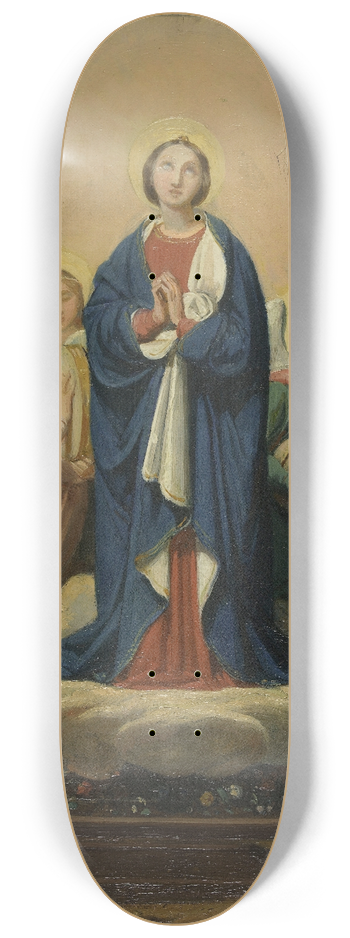 Jean-Louis Bezard - The Assumption Of The Virgin 8.25 inch art skate deck