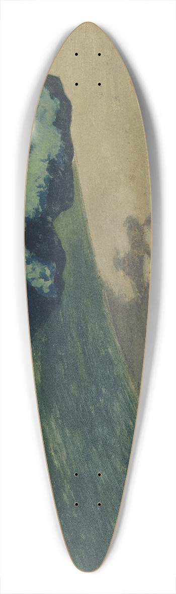 Flix Vallotton - The Ball 39.3 inch art pintail longboard deck