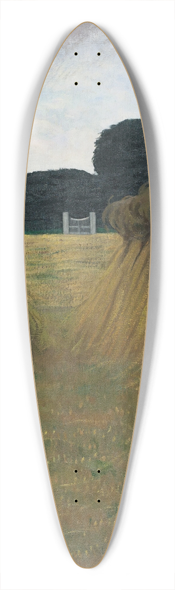 Flix Vallotton - The Sheaves 39.3 inch art pintail longboard deck
