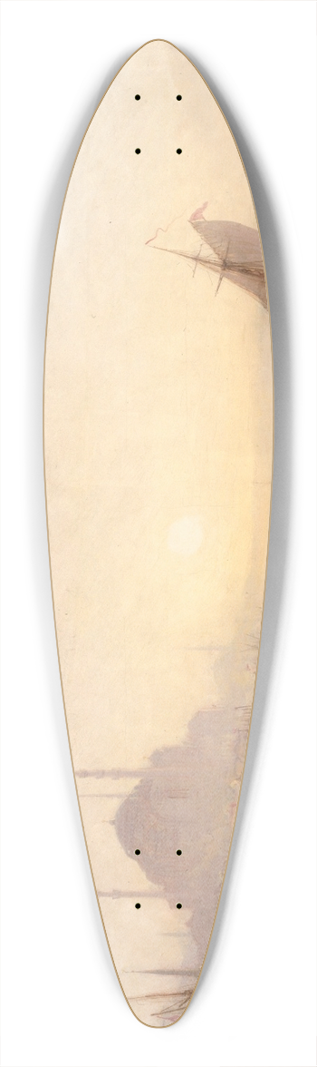 Flix Ziem - Constantinople, Sainte-Sophie Au Soleil Levant 39.3 inch art pintail longboard deck