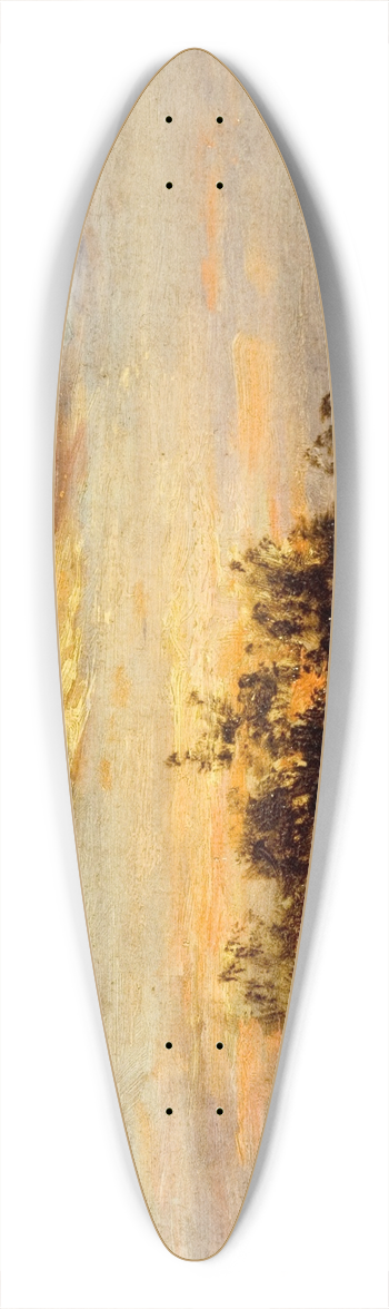 Flix Ziem - Coucher de soleil 39.3 inch art pintail longboard deck