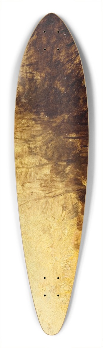 Flix Ziem - Coucher de soleil 39.3 inch art pintail longboard deck