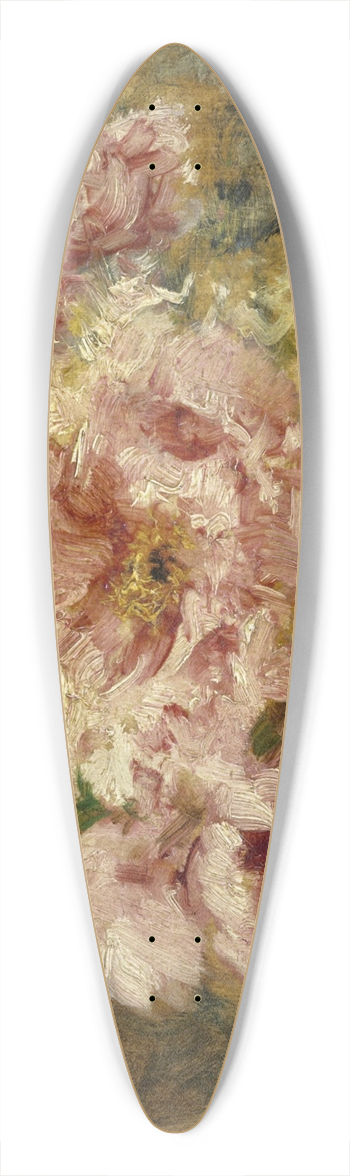 Flix Ziem - Fleurs 39.3 inch art pintail longboard deck