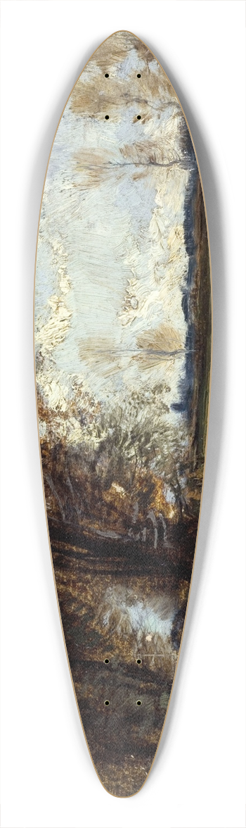 Flix Ziem - La mare 39.3 inch art pintail longboard deck