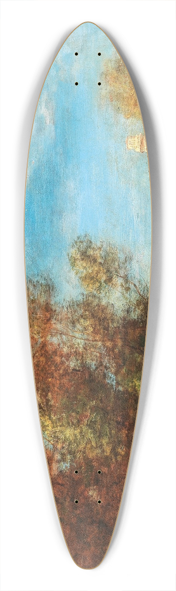 Flix Ziem - Les Jardins de Venise 39.3 inch art pintail longboard deck