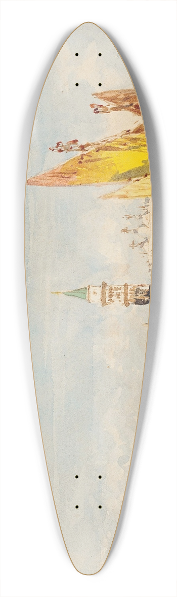 Flix Ziem - Venise 39.3 inch art pintail longboard deck