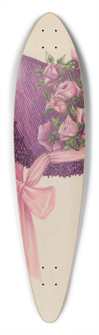 Florence Earl - Hat 39.3 inch art pintail longboard deck