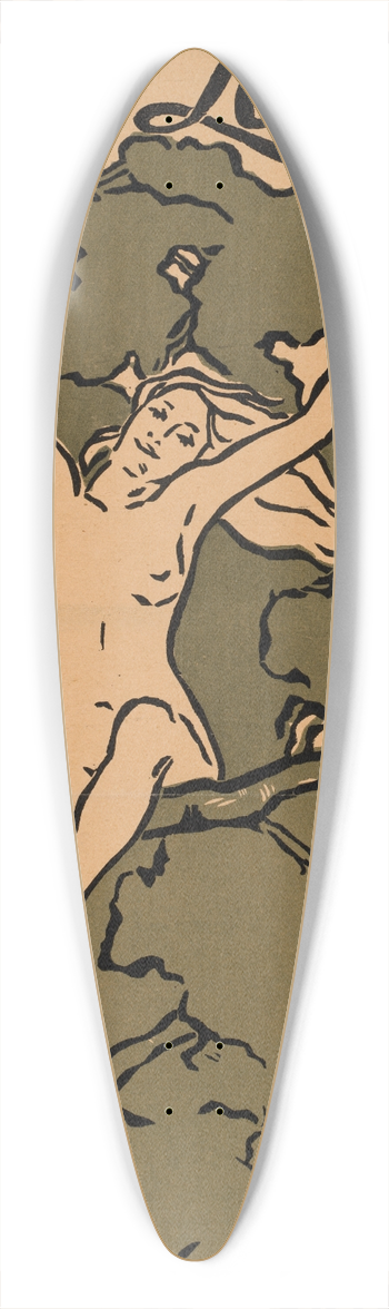 Florence Lundborg - The lark for May 39.3 inch art pintail longboard deck