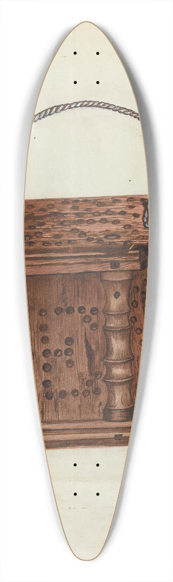 Florence Stevenson - Foot Warmer 39.3 inch art pintail longboard deck