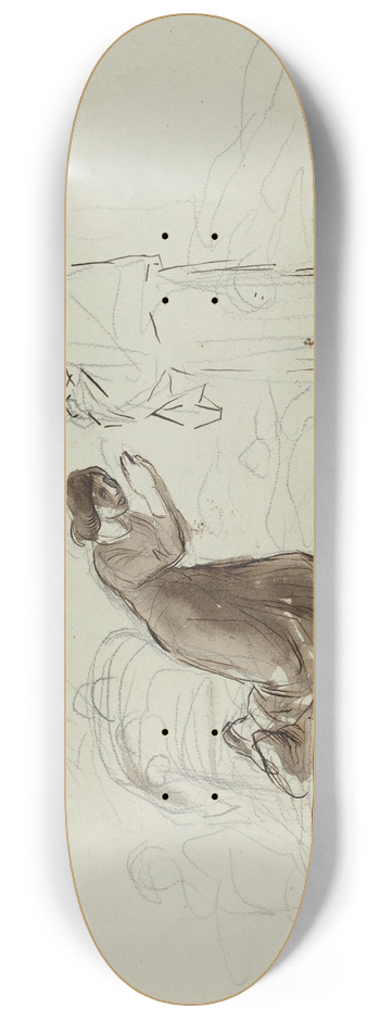 Jean-Louis Forain - Benediction a Lourdes 8.25 inch art skate deck