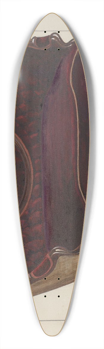 Florence Truelson - Queen Anne Settee 39.3 inch art pintail longboard deck