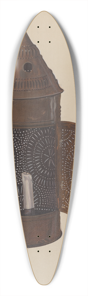 Florian Rokita - Pierced Iron Lantern 39.3 inch art pintail longboard deck