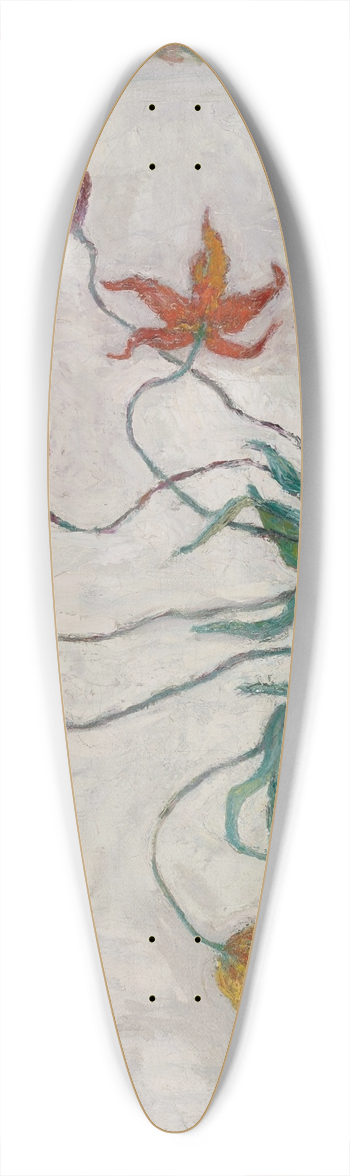 Florine Stettheimer - Bowl ofTulips 39.3 inch art pintail longboard deck